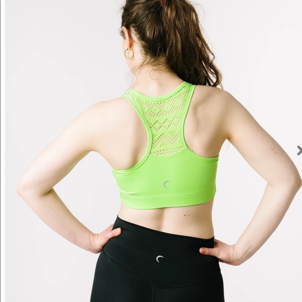 Zyia Neon Lime Bomber Bra
